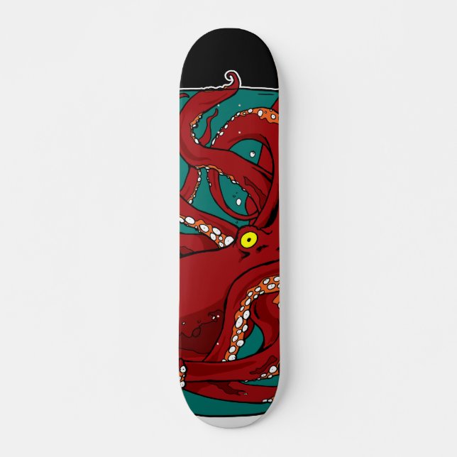 Krake in einem Glas Skateboard (Vorne)