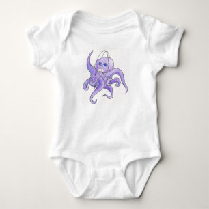 Krake in einer Schnurtasche Baby Strampler