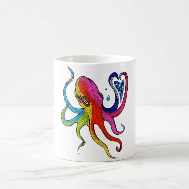 Krake Kaffeetasse (Mittel)