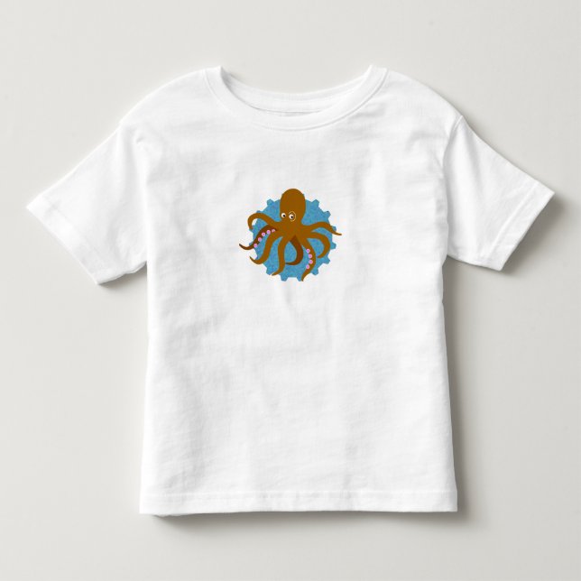 Krake Kleinkind T-shirt (Vorderseite)