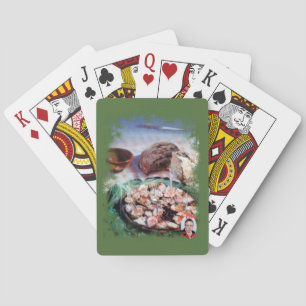 Krake zu dem Staub zu feira/galician Spielkarten