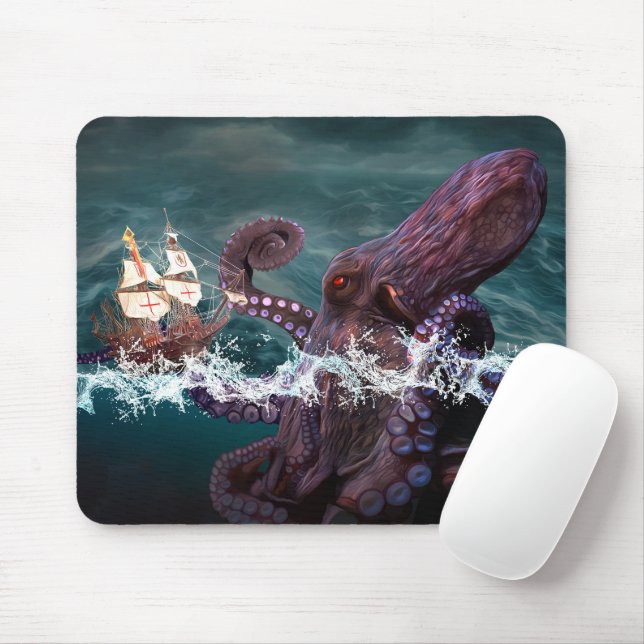 Kraken (2) mousepad (Mit Mouse)