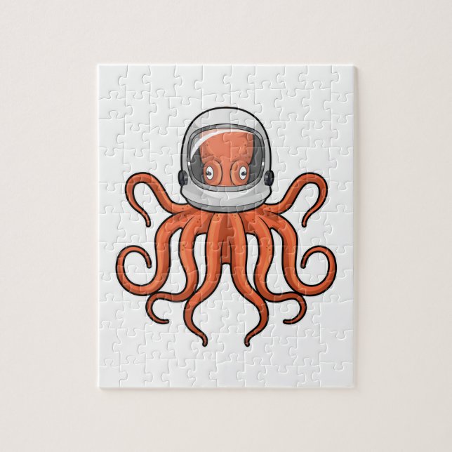 Kraken als Astronaut (Vertikal)