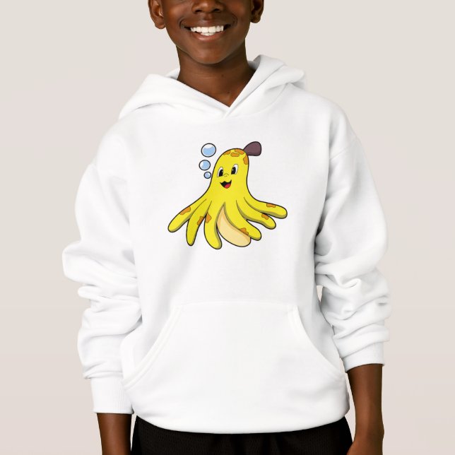 Kraken als Banane Hoodie (Vorderseite)