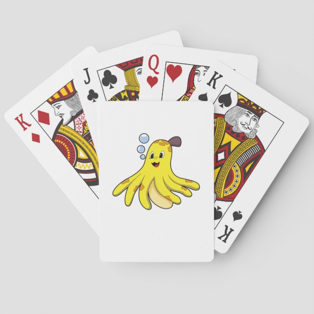 Kraken als Banane Spielkarten (Rückseite)