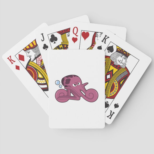 Kraken als Kraftrad Spielkarten (Rückseite)