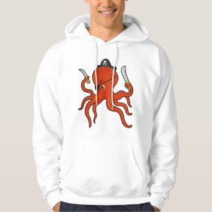 Kraken als Piraten mit Schwert und Messer Hoodie
