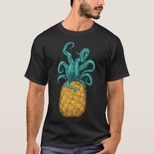 Kraken Ananas T-Shirt (Vorderseite)