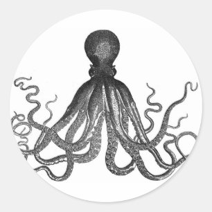 Kraken-Aufkleber Runder Aufkleber