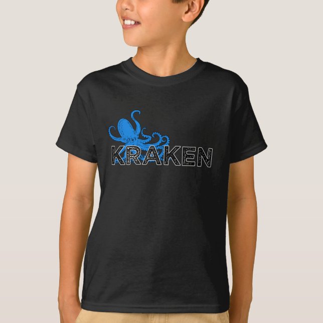 Kraken - Blau T-Shirt (Vorderseite)