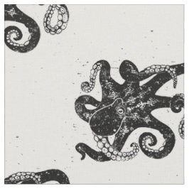 Kraken-Briefmarke Stoff