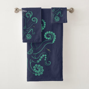 Kraken Cephalopod Tentacles Badhandtuch Set