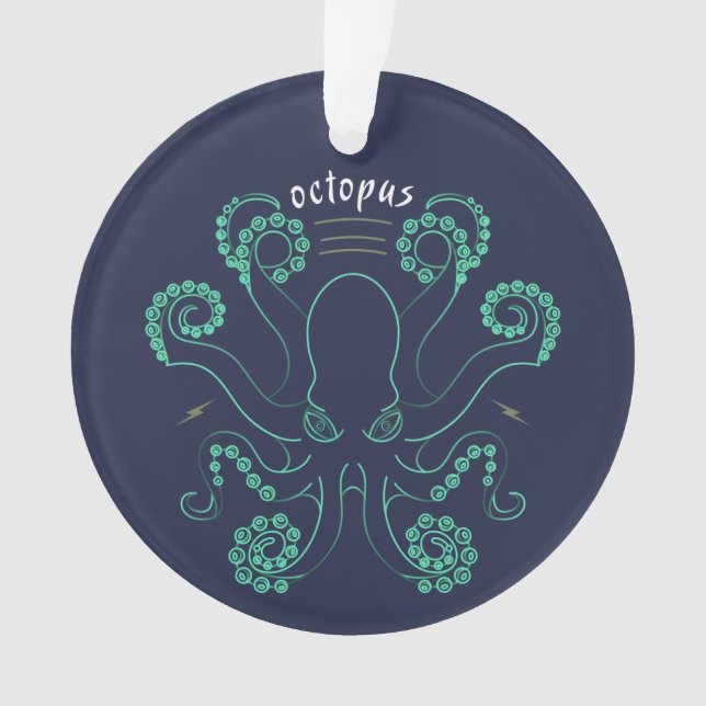 Kraken Cephalopod Tentacles Ornament (Vorderseite)