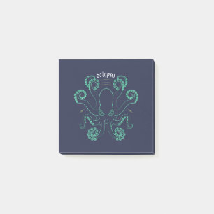 Kraken Cephalopod Tentacles Post-it Klebezettel