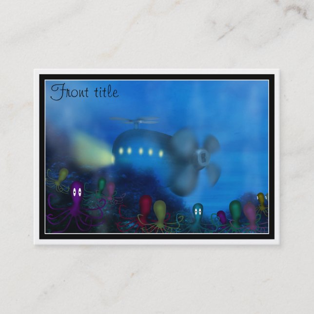 Kraken-Garten Visitenkarte (Vorderseite)