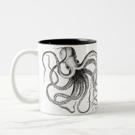 Kraken-Kaffee-Tasse Zweifarbige Tasse