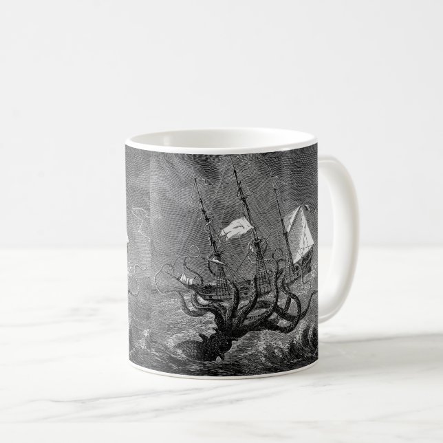 Kraken Kaffeetasse (VorderseiteRechts)