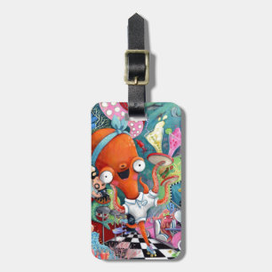 Kraken-Kellnerin im Unterwasserstraßen-Bar Gepäckanhänger