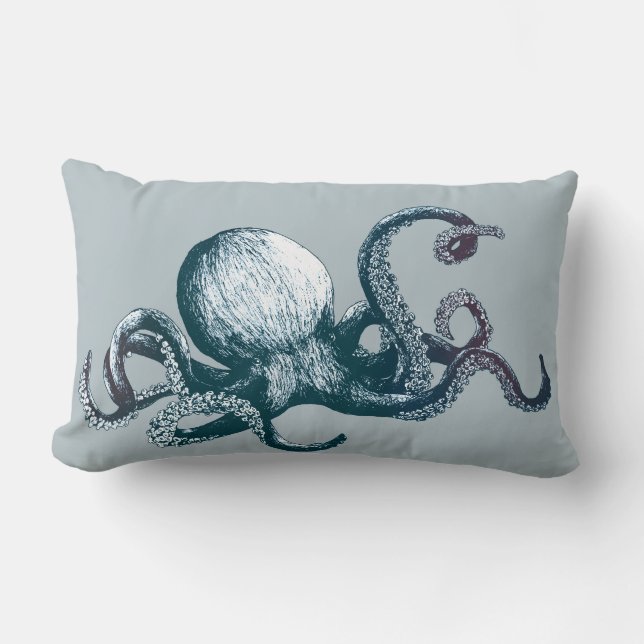 Kraken-Kissen Lendenkissen (Vorderseite)