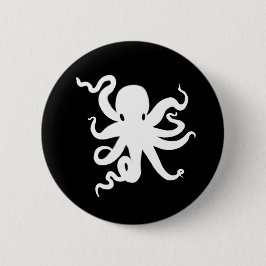Kraken-Knopf des kleinen Kraken-Tintenfischs Button