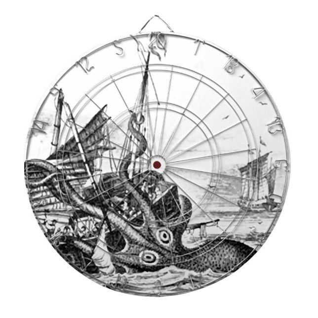 Kraken/Krake Eatting ein Piraten-Schiff, Dartscheibe (vorne)