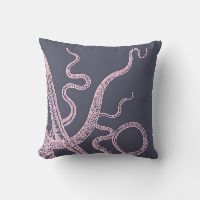 Kraken Kraken-lila Seemonsterkissen Kissen (Vorderseite)