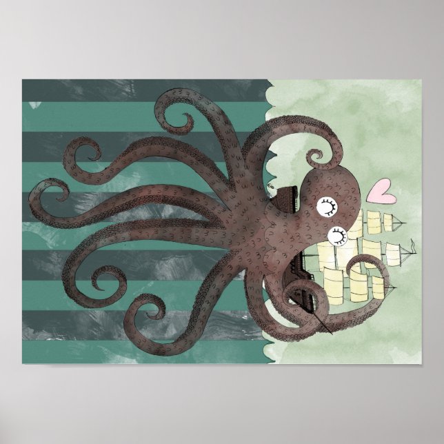 Kraken-Lieben Poster (Vorne)