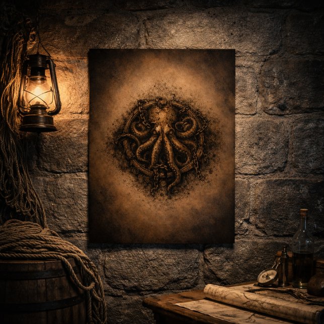 Kraken Mark Pirate Sigil Poster (Von Creator hochgeladen)
