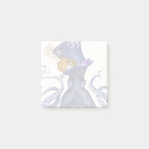 Kraken mit nautischem Hut Post-it Klebezettel