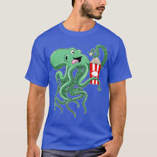 Kraken mit Popcorn T-Shirt