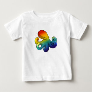 Kraken mit Regenbogen Baby T-shirt