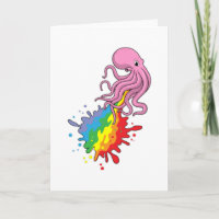 Kraken mit Regenbogen