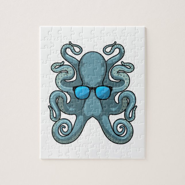 Kraken mit Sonnenbrille (Vertikal)