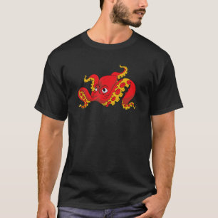 Kraken Ocean Animal Scuba Diving Sea Monster Okt. T-Shirt