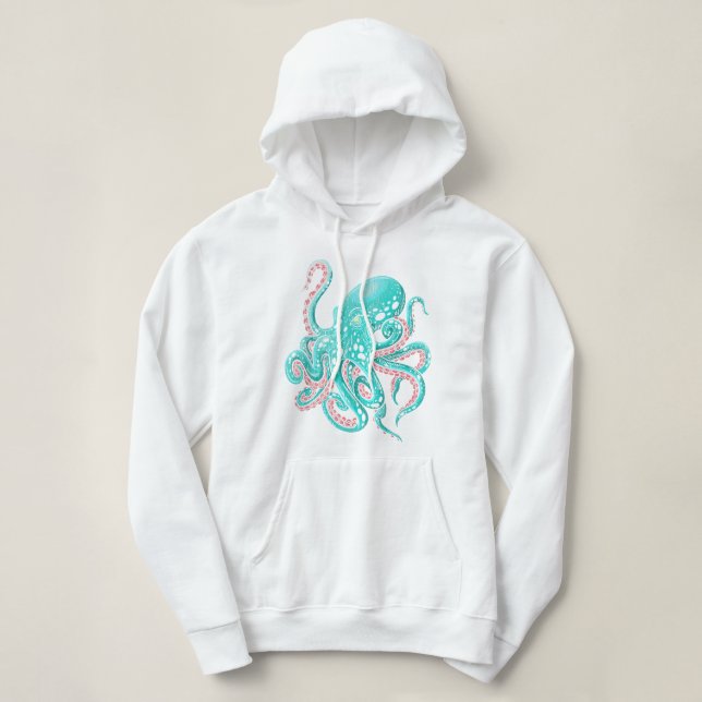 Kraken Octopus Hoodie (Design vorne)