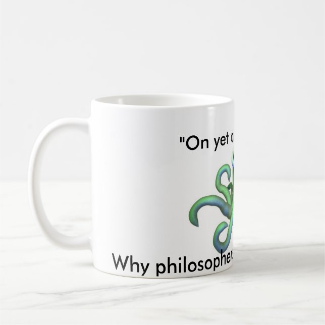 Kraken-Philosophie Kaffeetasse (Links)