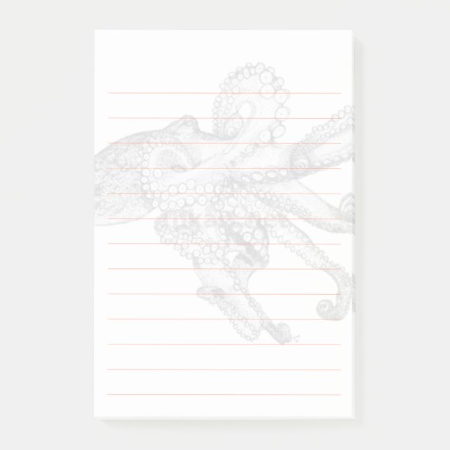 Kraken-Post-Itnotizblock Post-it Klebezettel (Vorderseite)