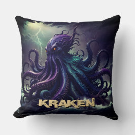 Kraken-Riesenfresser wie Monsterkreatur Kissen