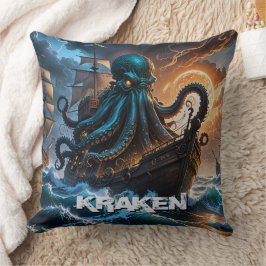 Kraken-Riesenfresser wie Monsterkreatur Kissen