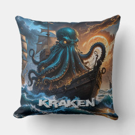 Kraken-Riesenfresser wie Monsterkreatur Kissen