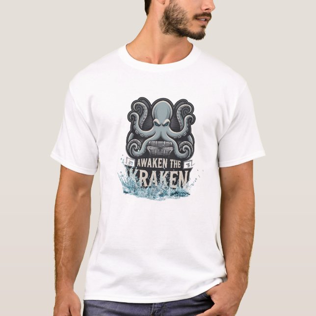 Kraken-Schatz T-Shirt (Vorderseite)