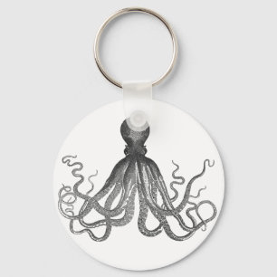 Kraken - Schwarzer Riesenoktopus / Cthulu Schlüsselanhänger