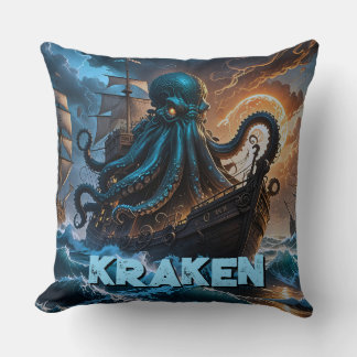 Kraken Sea Monster Kissen