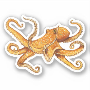 Kraken-Seeentwurf Aufkleber