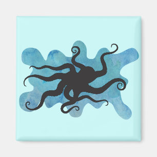 Kraken-Silhouette Magnet