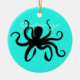 Kraken-Silhouette Thunder_Cove Keramik Ornament