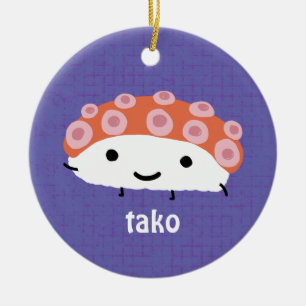 Kraken-Sushi (tako) Keramik Ornament