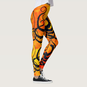 Kraken - Tentakel am Feuer - Leggings