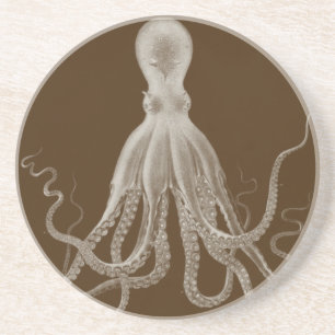 Kraken-Tentakel-Triptychon-Untersetzer Sandstein Untersetzer
