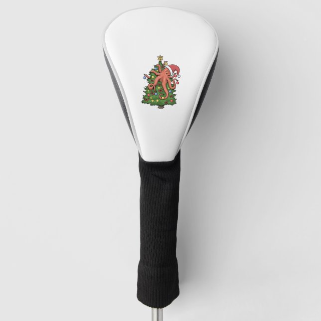 Kraken Tintenfisch Tree Golf Headcover (Vorderseite)